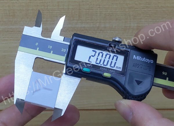 Calibration cube measurement
